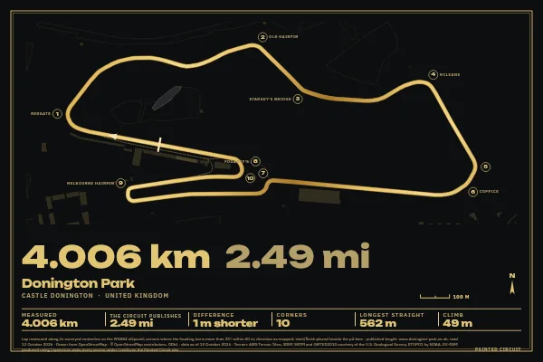 Donington Park in Gilt, Black & Gold.