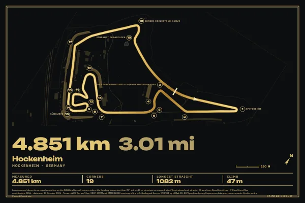 Hockenheim in Gilt, Black & Gold.