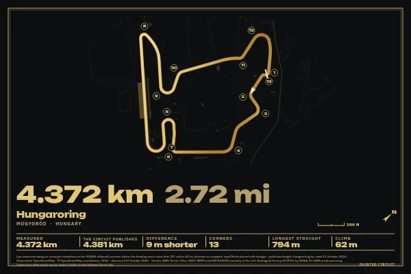 Hungaroring in Gilt, Black & Gold.