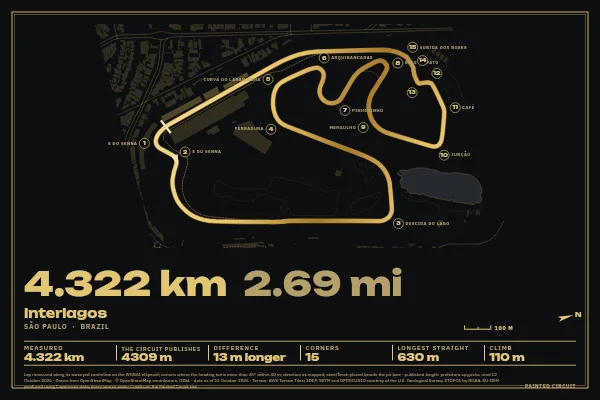 Interlagos in Gilt, Black & Gold.