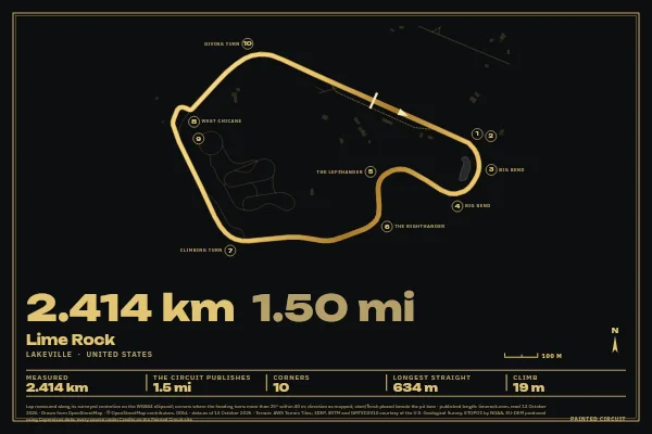 Lime Rock in Gilt, Black & Gold.