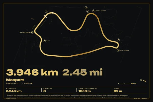 Mosport in Gilt, Black & Gold.