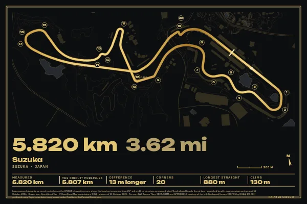 Suzuka in Gilt, Black & Gold.